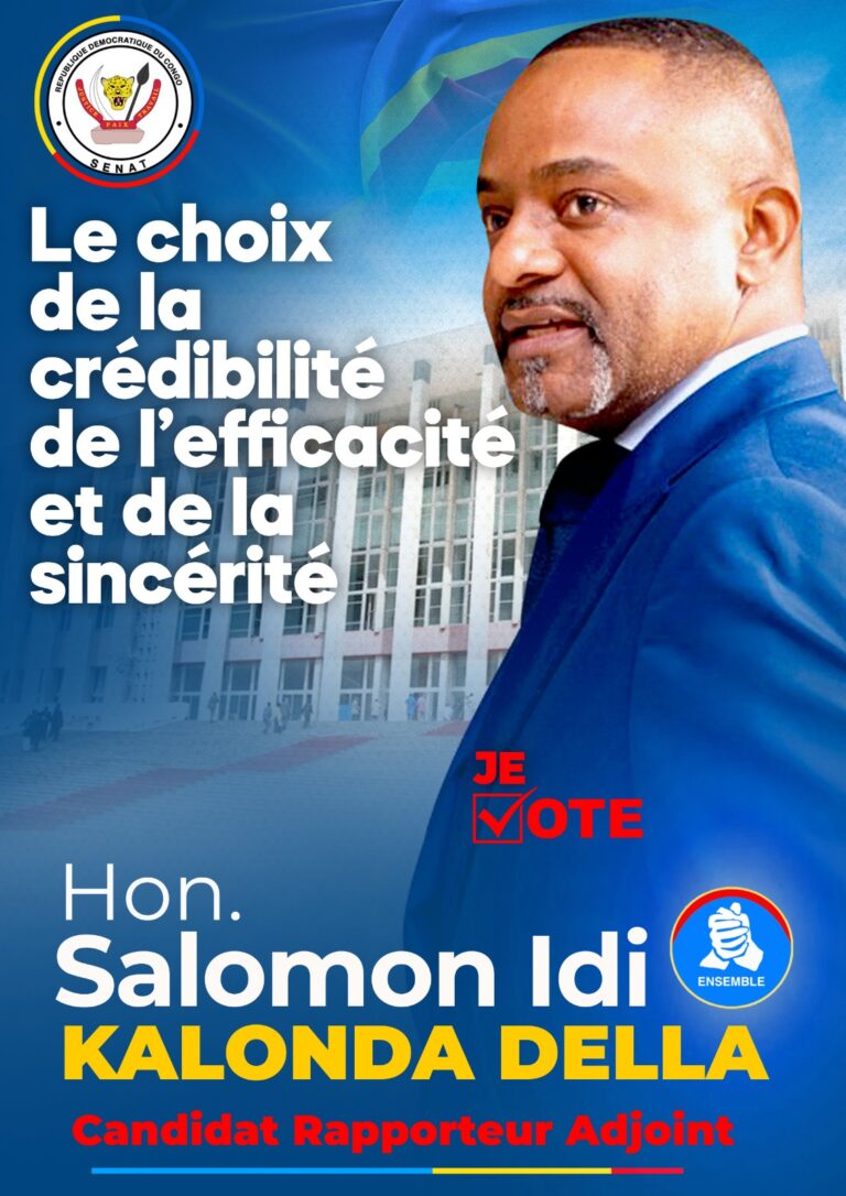 Candidat rapporteur adjoint du Sénat : Salomon Kalonda favori